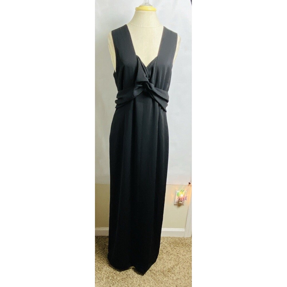 Harve BENARD Wedding Long Dress Sleeveless Size 14 Black Lined